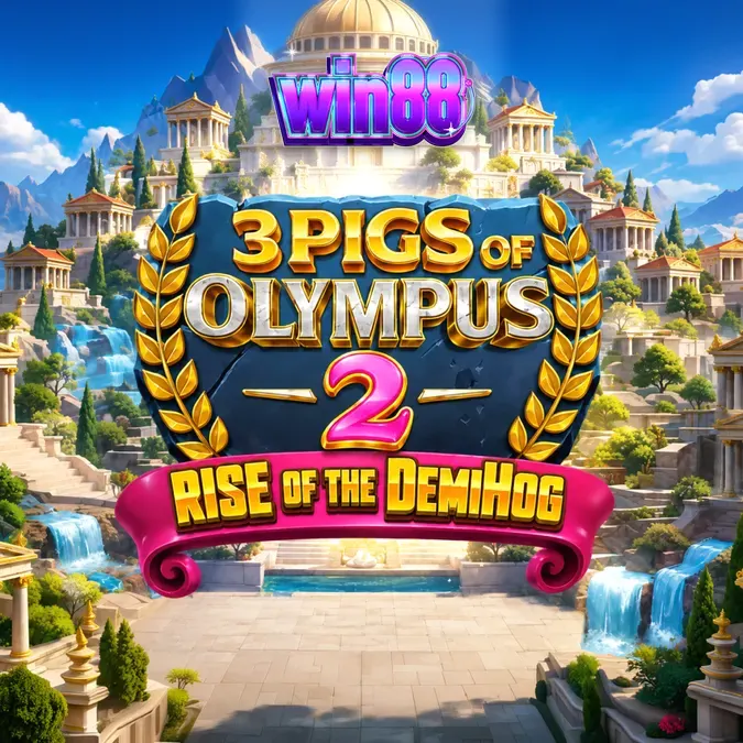 3 Pigs of Olympus 2 Rise of the DemiHog slot game screen